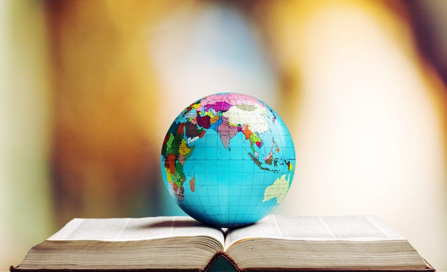 Globe world international education future global map