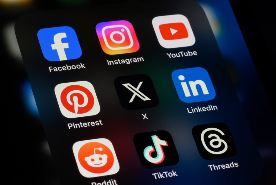 Social Media Platforms - Facebook, Instagram, YouTube, Pinterest, X, LinkedIn, Reddit, TikTok, Threads